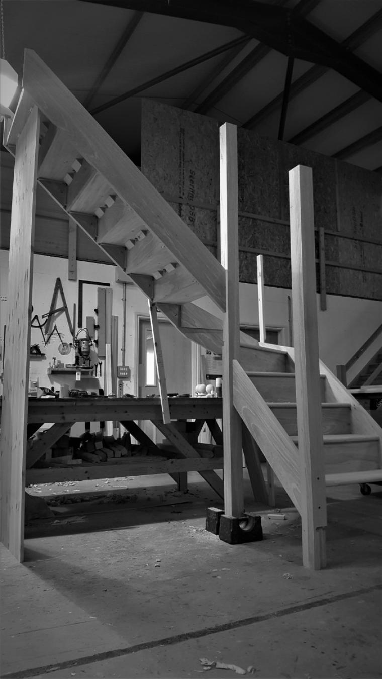 Custom Made Stairs in Devon Fitting Winders